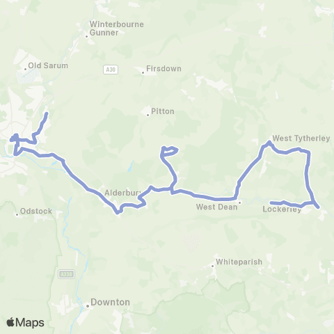 Salisbury Reds Endless Street - Glebe Meadow map