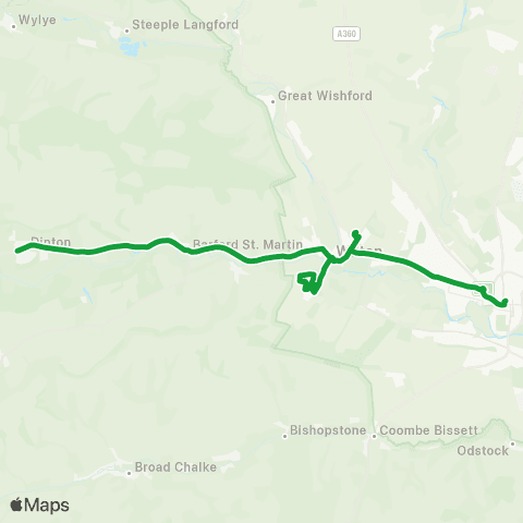 Salisbury Reds New Canal - Washern Close map