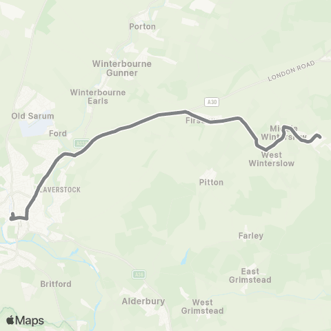 Salisbury Reds Gunville Hill - Tesco map