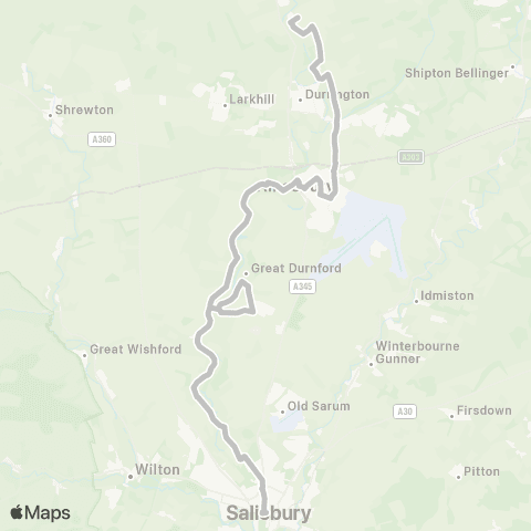 Salisbury Reds New Canal - Hill Top Close map