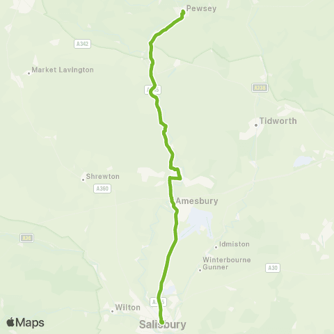 Salisbury Reds North Street - Blue Boar Row map