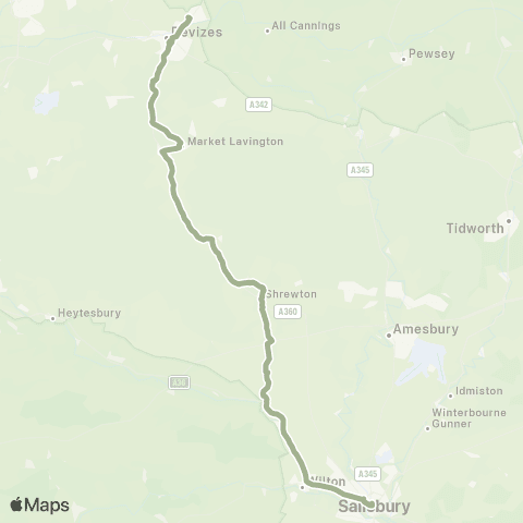 Salisbury Reds The Pelican - Tesco map