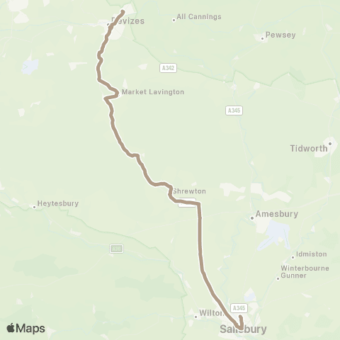 Salisbury Reds The Pelican - Tesco map