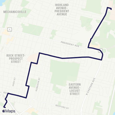 SRTA BCC / Durfee HS map