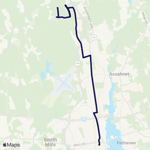 SRTA Ashley Blvd map