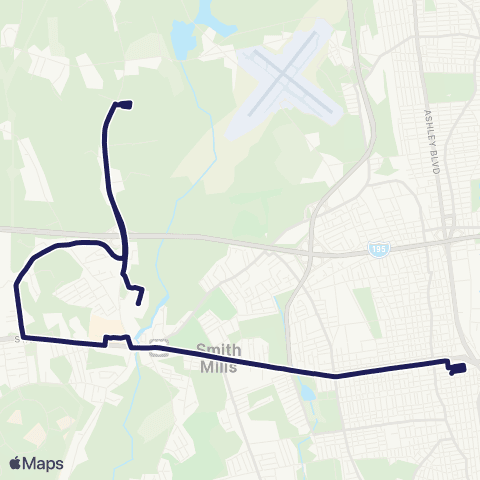 SRTA Dartmouth Mall map