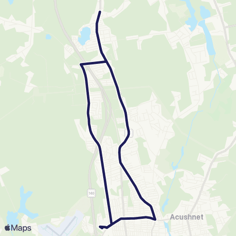 SRTA North End Shuttle map