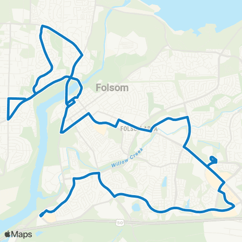 SacRT FSL Route 10 map