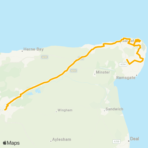 Stagecoach South East Summerfield Road - Bus Station map