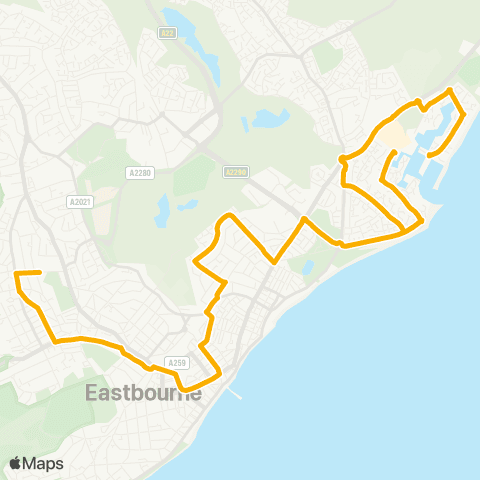 Stagecoach South East Lucerne Drive East - Bus Station map
