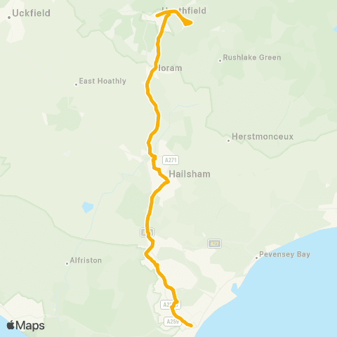 Stagecoach South East High Street - Terminus Road map