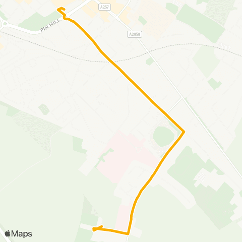 Stagecoach South East Bus Sta - Simon Langton Boys' Sch Grounds map