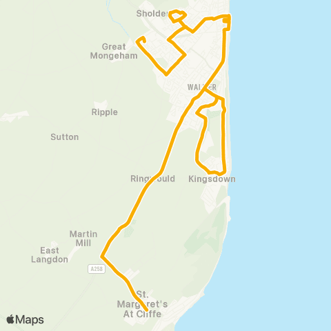 Stagecoach South East South Street - St Nicholas Close map