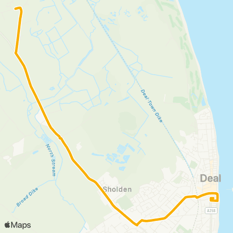 Stagecoach South East The Blue Pigeons - South Street map