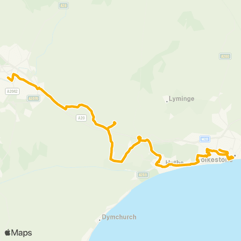 Stagecoach South East Guildhall Street - County Square map