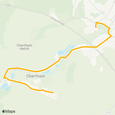 Stagecoach South East Old Church Way - The Canterbury Academy map