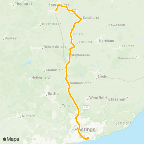 Stagecoach South East Railway Station - The Eight Bells map