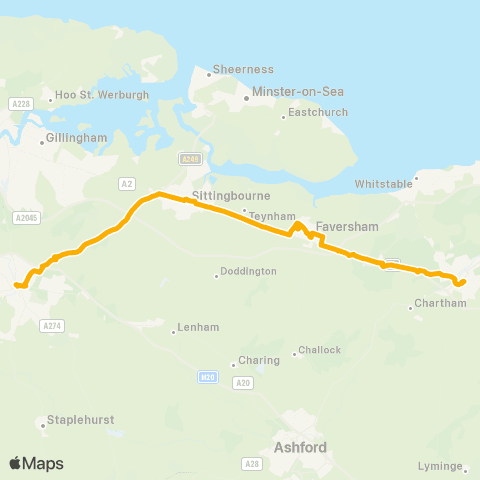 Stagecoach South East Earl Street - Bus Station map