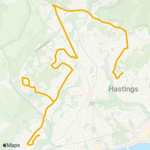 Stagecoach South East Stiles Close - Downs Road map
