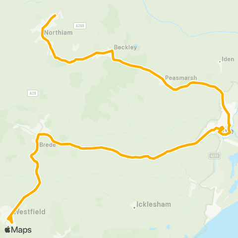 Stagecoach South East Railway Station - Primary School map