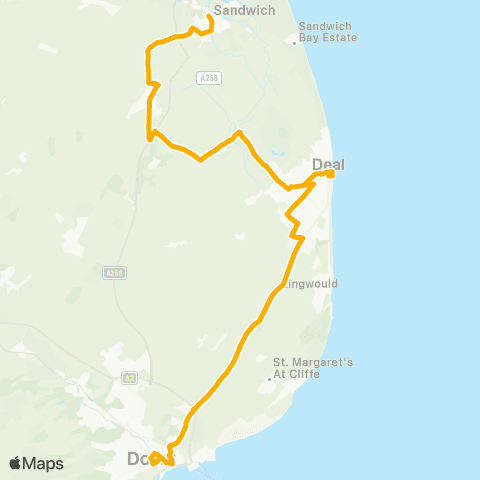 Stagecoach South East Pencester Road - Guildhall map