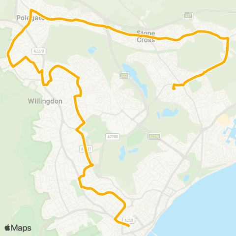 Stagecoach South East Shopping Centre - Terminus Road map