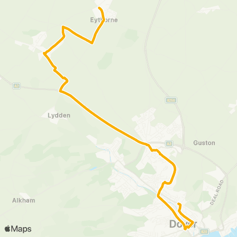 Stagecoach South East Charlton Primary School - Eklr Station map