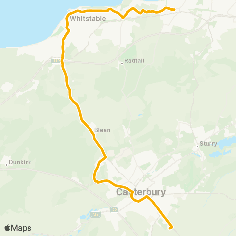 Stagecoach South East St Anselm's Sch Grounds - Sea St Gas Works map