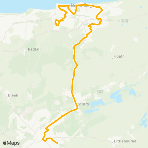 Stagecoach South East Coulter Road Layby - Ivy Lane map