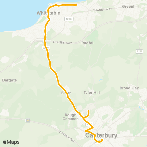 Stagecoach South East Priest and Sow - Bus Station map