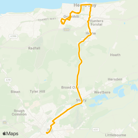 Stagecoach South East Bus Station - Roundabout map