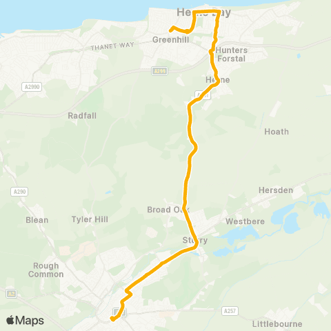 Stagecoach South East Sea Street Roundabout - Bus Station map