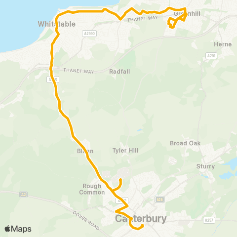 Stagecoach South East Bus Station - Roundabout map