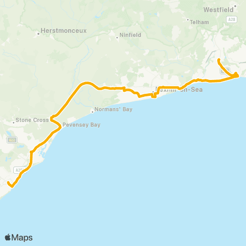 Stagecoach South East Cornfield Road - Railway Station map