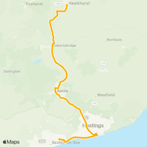 Stagecoach South East Royal Victoria Pl - British Legion Hall map