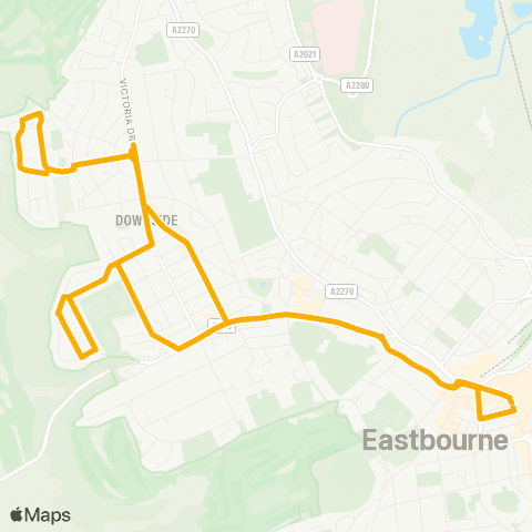Stagecoach South East Cornfield Road - Terminus Road map