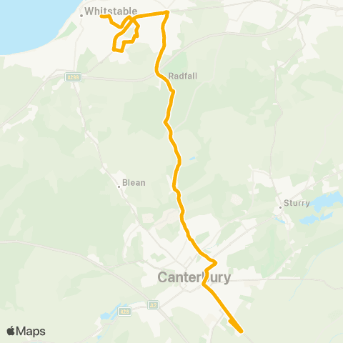 Stagecoach South East St Anselm's School - Railway Station map