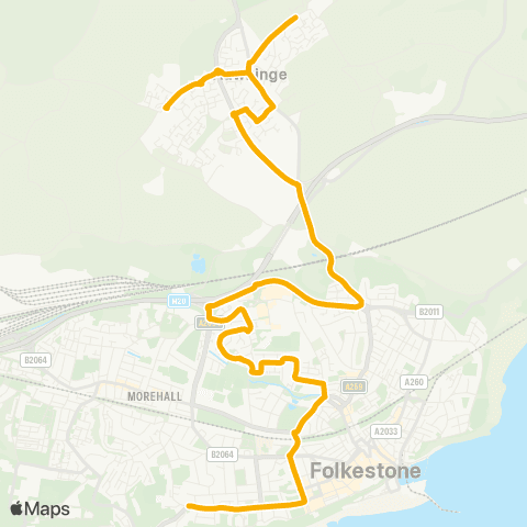 Stagecoach South East Coolinge Lane - Millfield map