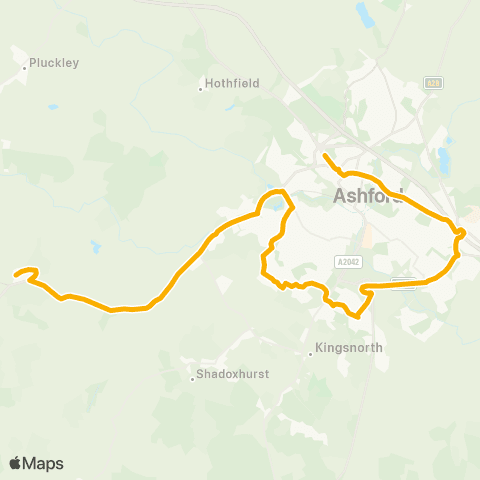 Stagecoach South East Highworth School - School map