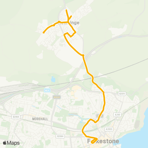 Stagecoach South East Campbell Road - Middelburg Square map