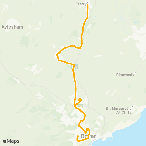 Stagecoach South East Pencester Rd - Christ Church Academy Grounds map