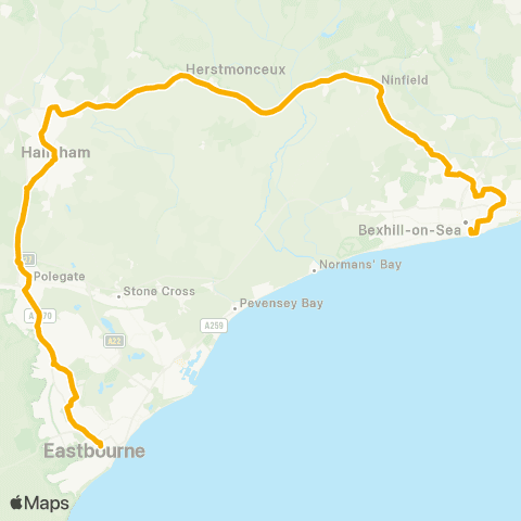 Stagecoach South East The Harp - Terminus Road map