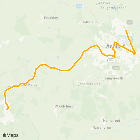 Stagecoach South East George Williams Way - Homewood Sch Grounds map