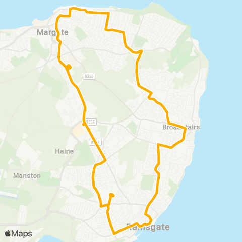Stagecoach South East Cecil St Council Offices - Cecil St Council Offices map