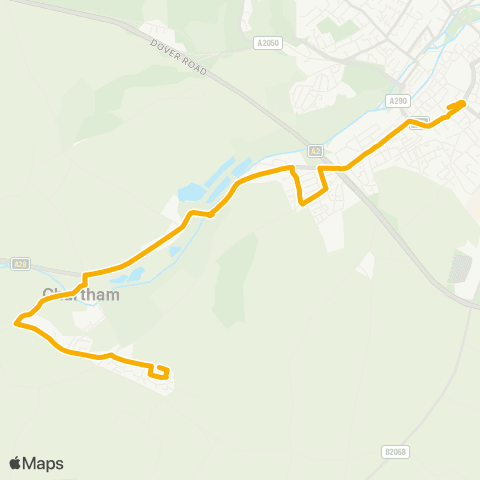 Stagecoach South East Old Church Way - Bus Station map