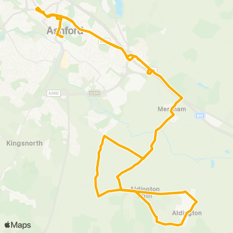 Stagecoach South East Ashford International Railway Sta - Ashford International Railway Sta map
