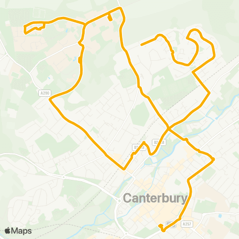 Stagecoach South East Bus Station - Tenterden Drive Layby map