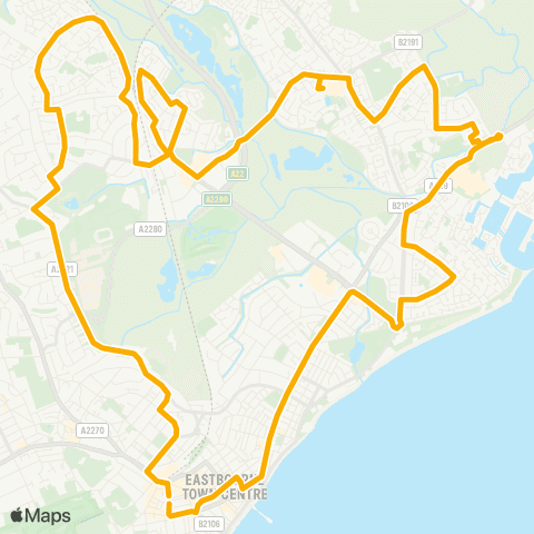 Stagecoach South East Shopping Centre - Gildredge Road map