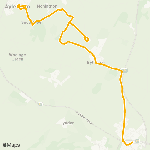 Stagecoach South East Baptist Church - Tesco map