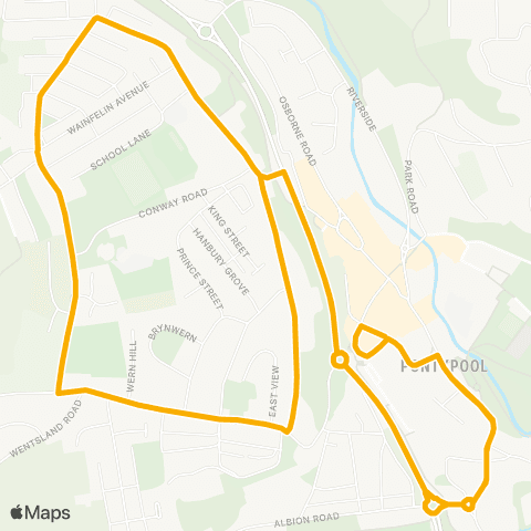 Stagecoach South Wales Market Square - Market Square map